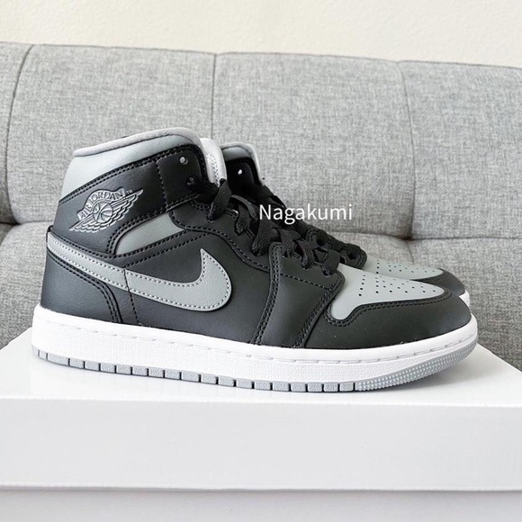 🐘🖤🤍 Nike air Jordan 1 Retro shadow black grey white shoes - Picture 4 of 4